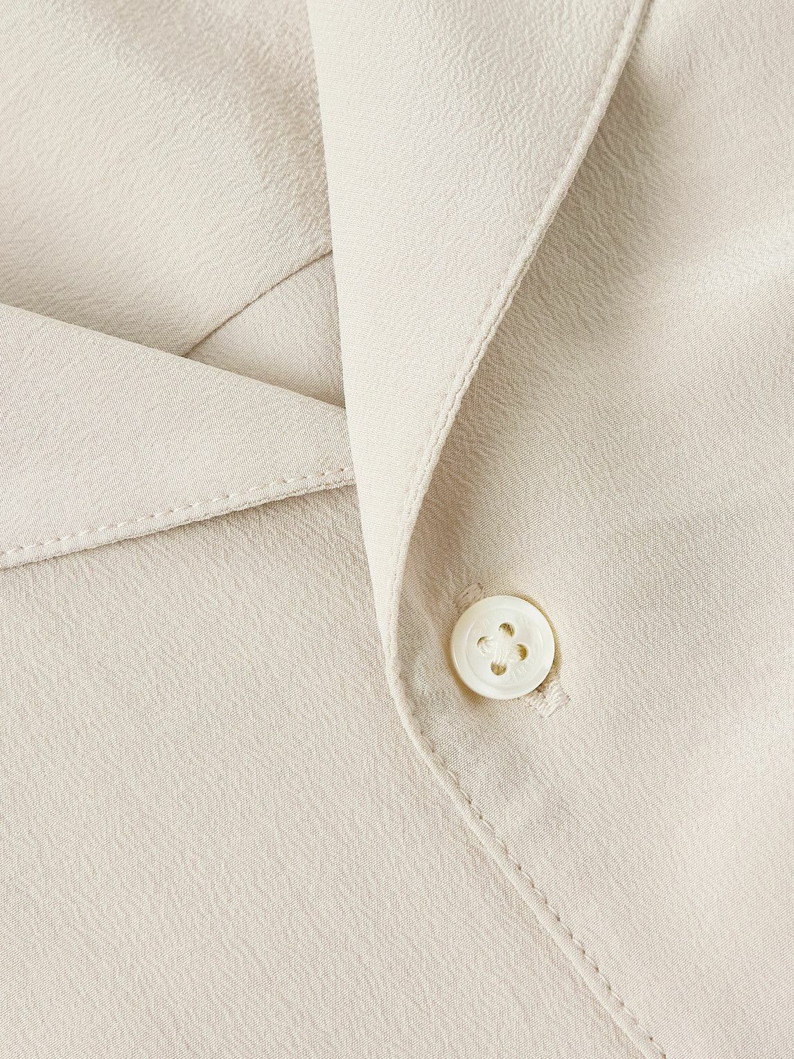 Onia - Vacation Camp-Collar Silk-Crepe Shirt - Gray