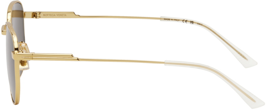 Bottega Veneta rounded square gold sunglasses Bottega Veneta Gold Round Square Sunglasses Bottega Veneta main image 2