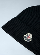 Moncler Logo Motif Beanie Hat