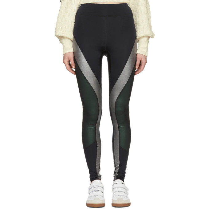 Isabel Marant Black and Silver Tildis Leggings Isabel Marant