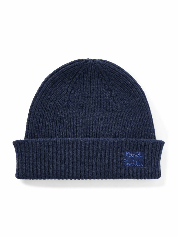 Photo: Paul Smith - Ribbed Recycled-Cashmere and Merino Wool-Blend Beanie