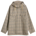Engineered Garments Men's Plaid Polyester Cagoule Shirt in Khaki