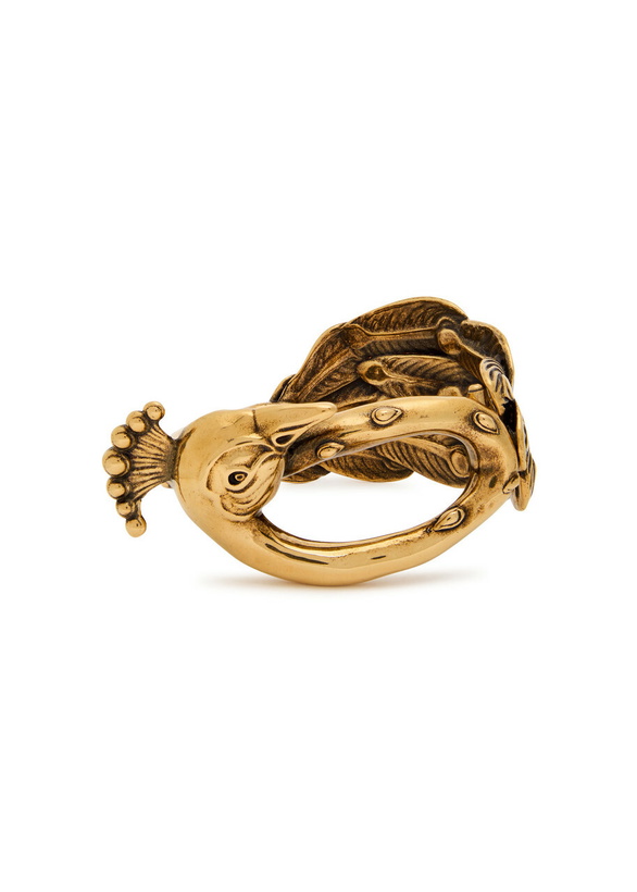 Photo: Chloe The Chloé Feather Peacock Bracelet - Gold - One Size