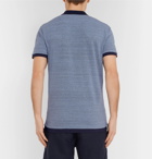 Orlebar Brown - Slim-Fit Mélange Cotton-Piqué Polo Shirt - Blue
