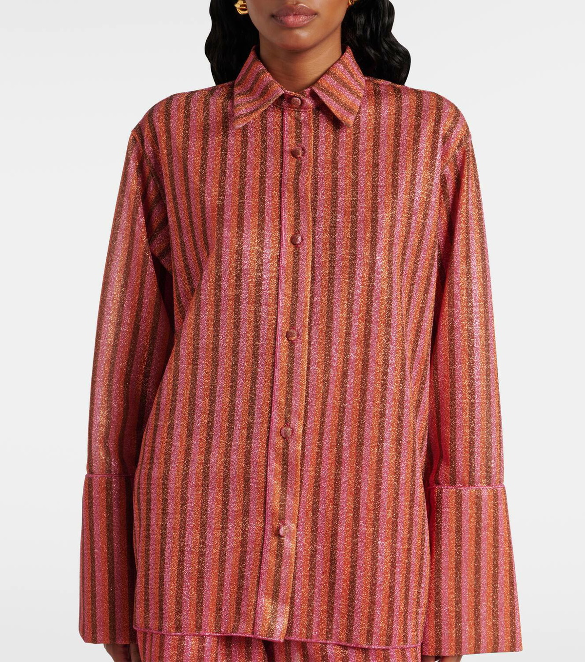Oséree Lumière striped shirt