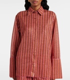 Oséree Lumière striped shirt