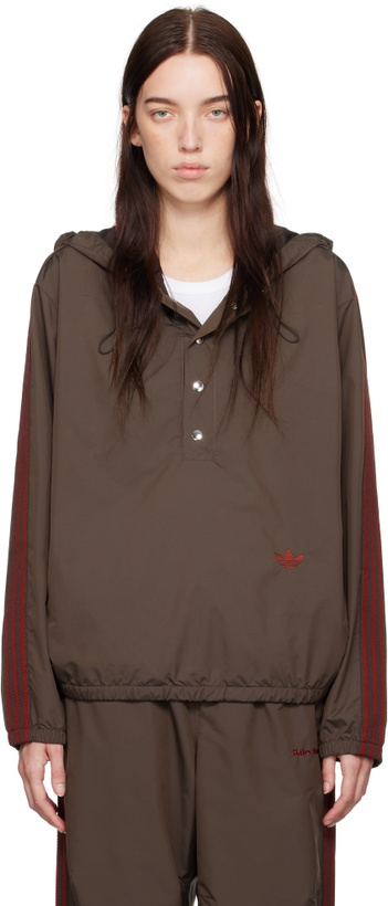 Photo: Wales Bonner Brown adidas Originals Edition Taffeta Anorak
