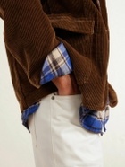 Drake's - Cotton-Corduroy Suit Blazer - Brown