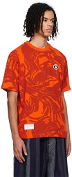 AAPE by A Bathing Ape Orange Camouflage T-Shirt
