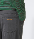 Miu Miu Chambray wide-leg pants