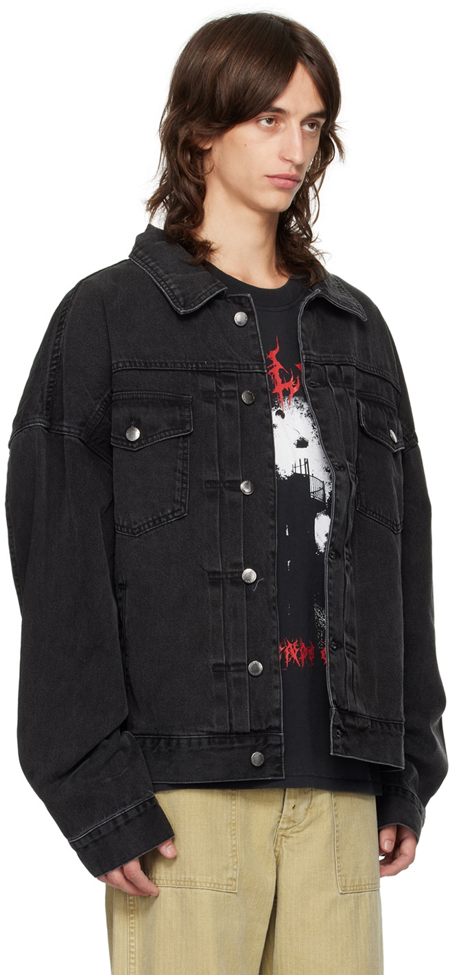 Stolen Girlfriends Club Black Dust & Grit Denim Jacket