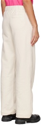 GANNI Off-White Software Loose Fit Lounge Pants