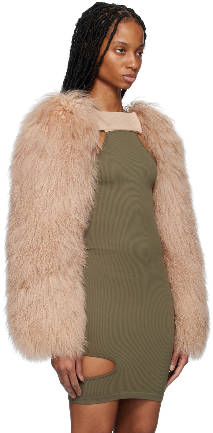 ANDREĀDAMO Beige Open Jacket