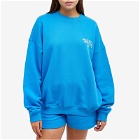 Adanola Women's Resort Sports Oversized Sweatshirt in Sky Blue
