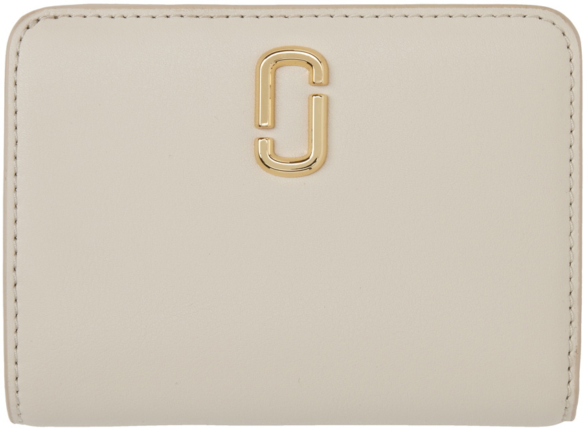 Marc Jacobs Off-White 'The J Marc Mini Compact' Wallet