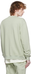 John Elliott Green Oversize Crewneck Sweatshirt