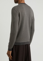 Emporio Armani Logo-monogrammed Knitted Jumper Black