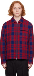 Moncler Red Plaid Shirt