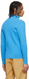Jacquemus Blue 'Le Gilet Frescu' Zip-Up Sweater