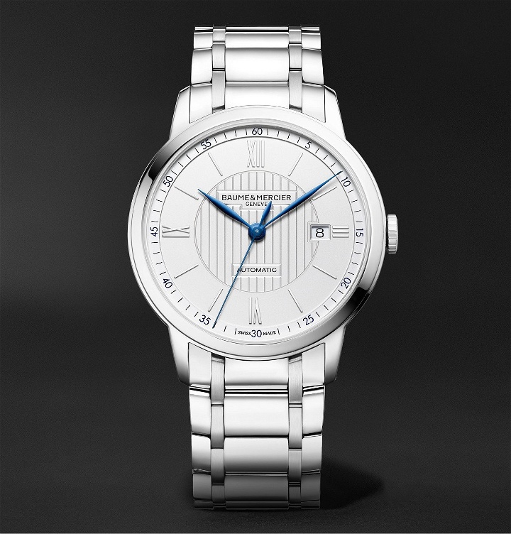 Photo: Baume & Mercier - Classima Automatic 42mm Stainless Steel Watch, Ref. No. M0A10334 - Silver
