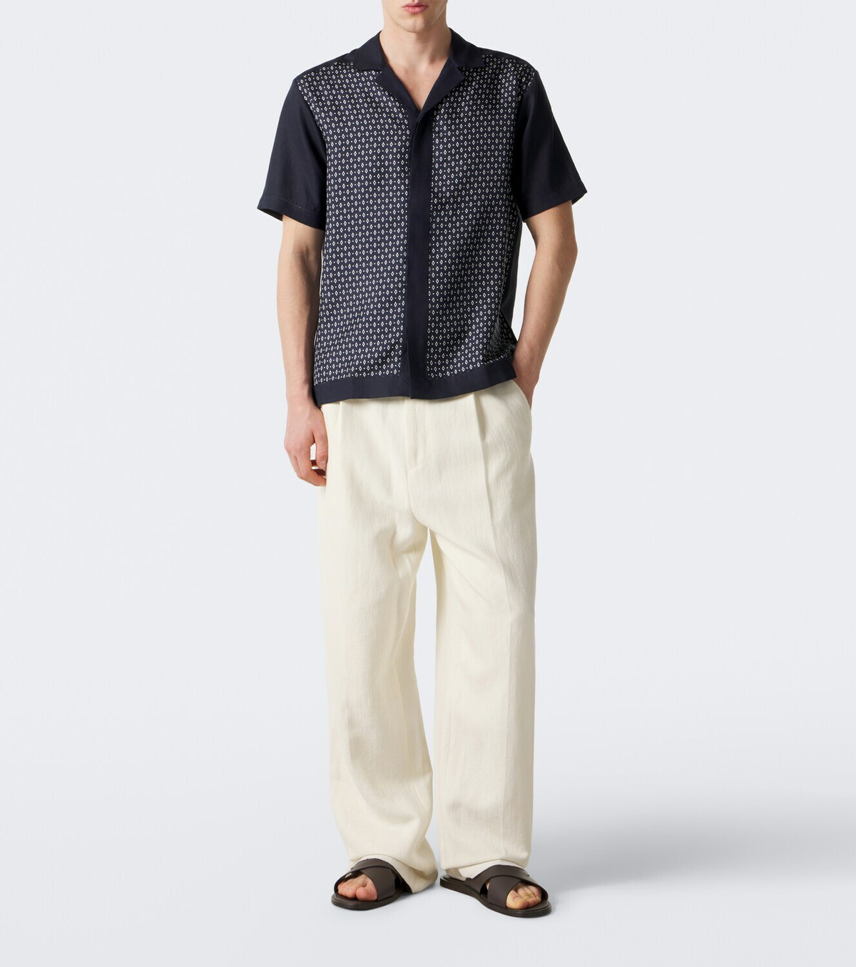 Orlebar Brown Maitan silk and linen shirt