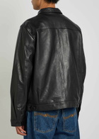 Nudie Jeans Leather Biker Jacket Black