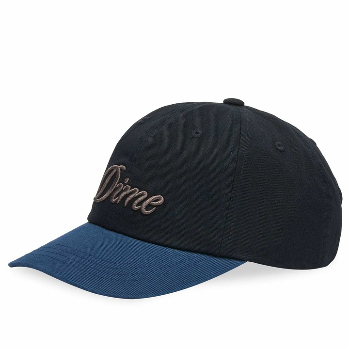 Photo: Dime Men's Cursive Low Pro Cap in Black/Midnight 