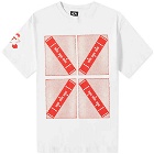 The Trilogy Tapes Men's 4 Boxes Cross T-Shirt in White