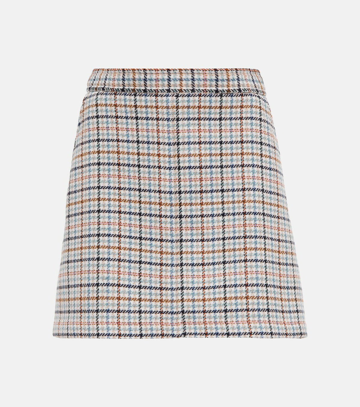 See By Chloe - Checked wool-blend miniskirt