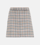 See By Chloe - Checked wool-blend miniskirt