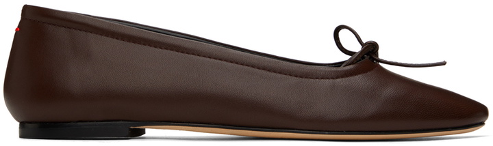 Photo: Aeyde Brown Delfina Ballerina Flats