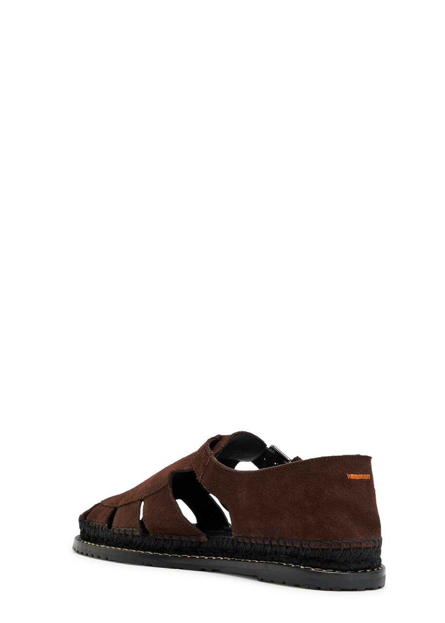 Castañer Fito Suede Sandals Chocolate