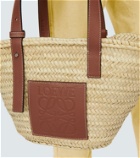 Loewe - Leather-trimmed basket bag