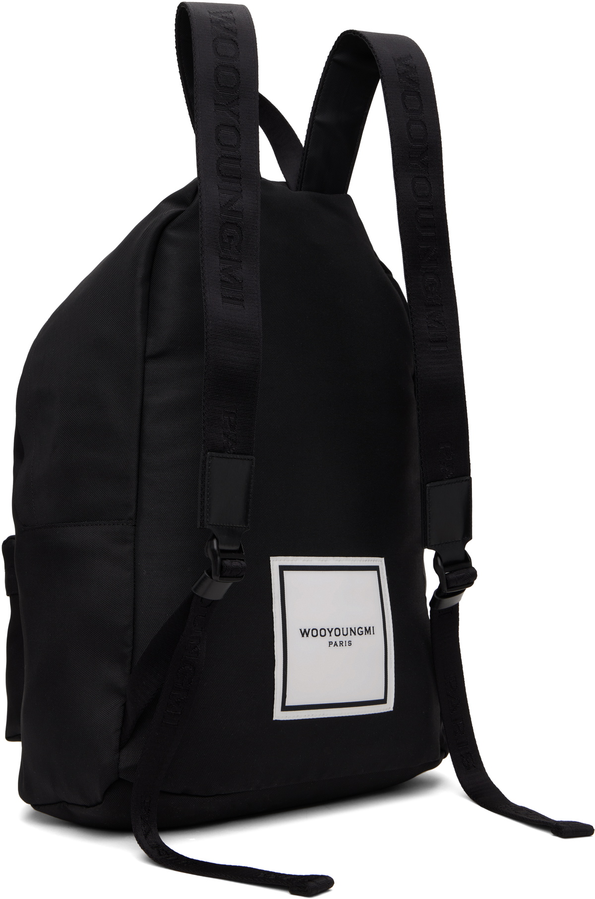 WOOYOUNGMI Black Logo Backpack