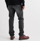 AMI - Washed-Denim Jeans - Black