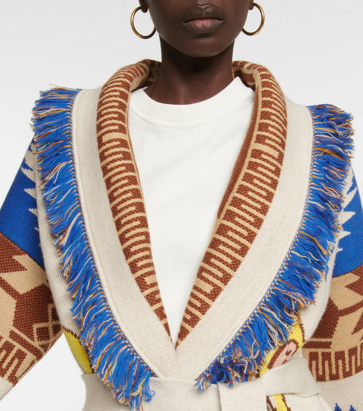 Alanui - x Looney Tunes Tweety Cowboy Icon wool jacquard cardigan