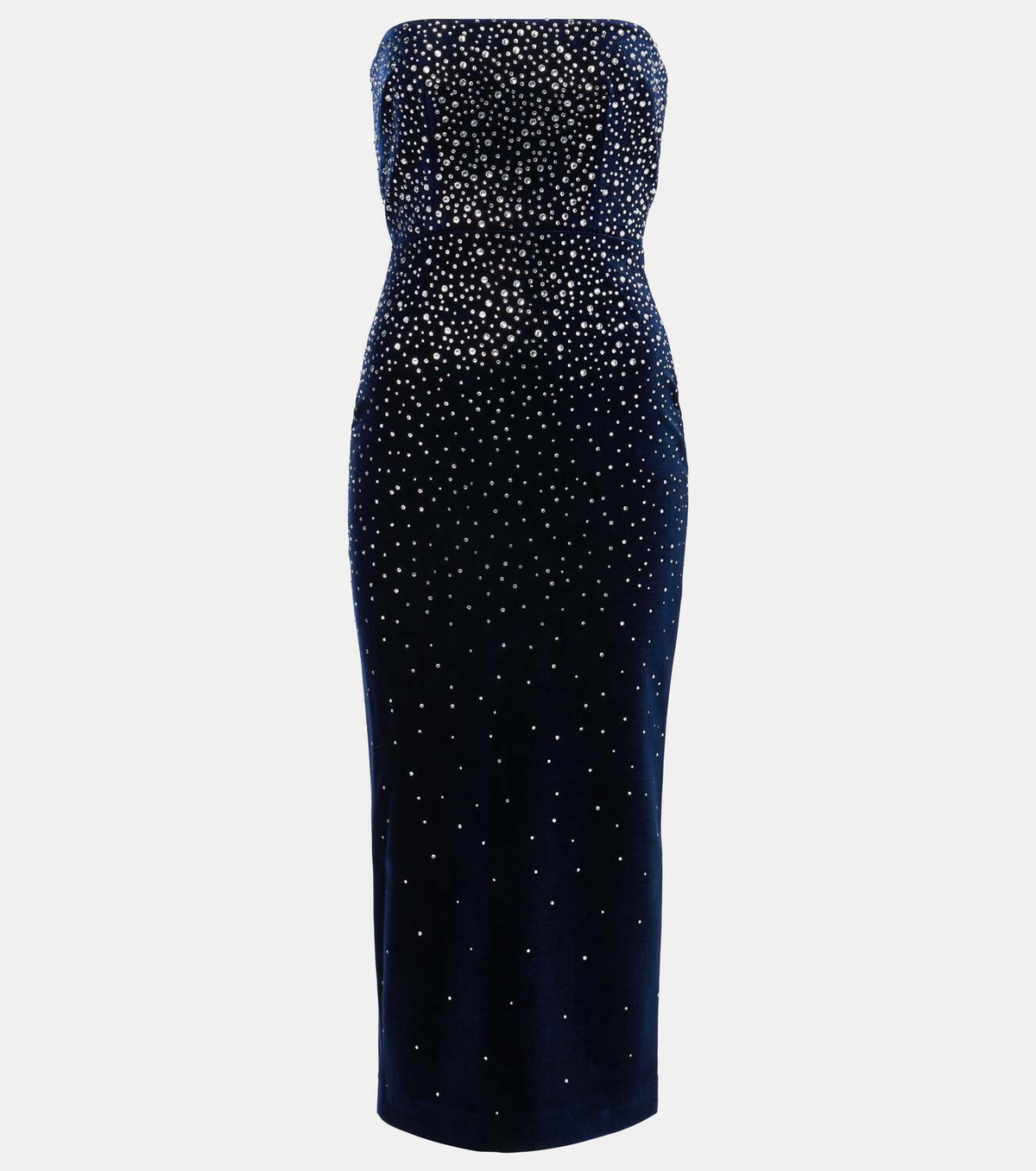 Alex Perry Embellished velvet midi dress Alex Perry