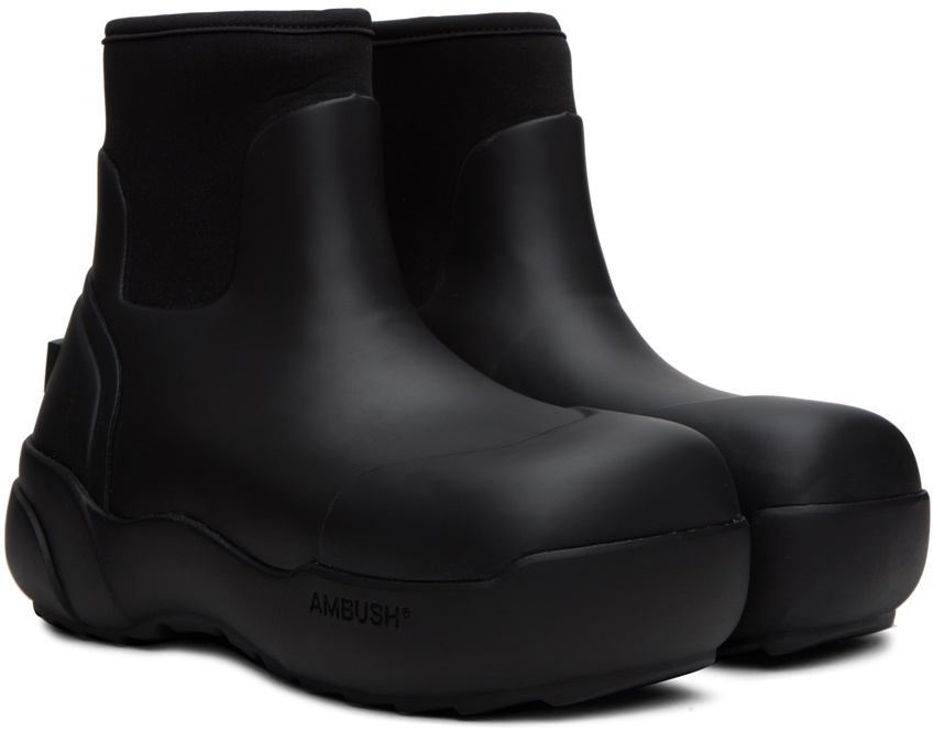 AMBUSH Black Rubber Boots Ambush