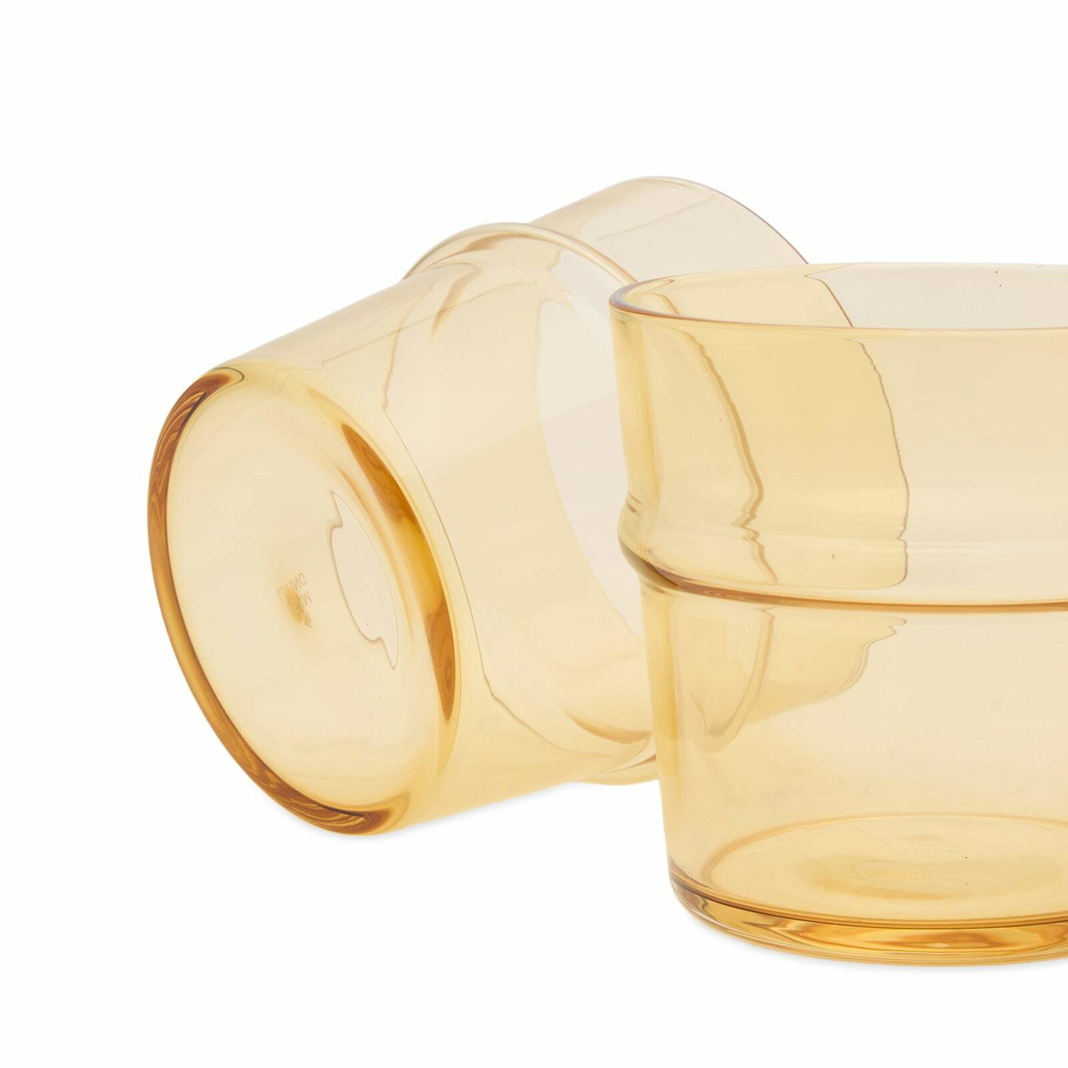 ferm LIVING Boya Low Glasses - Set of 2 in Yellow 