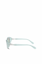 Diesel Wrap-around shape sunglasses - Sunglasses - Unisex - Blue