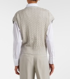 Brunello Cucinelli Cable-knit cotton-blend sweater