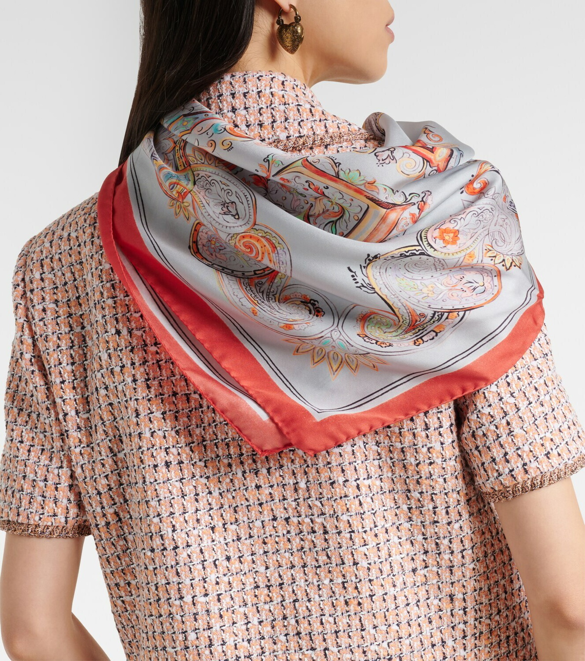 Etro Turandot printed silk scarf