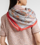 Etro Turandot printed silk scarf
