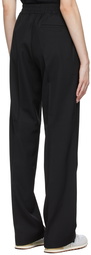 Maison Kitsuné Black Elasticated Trousers