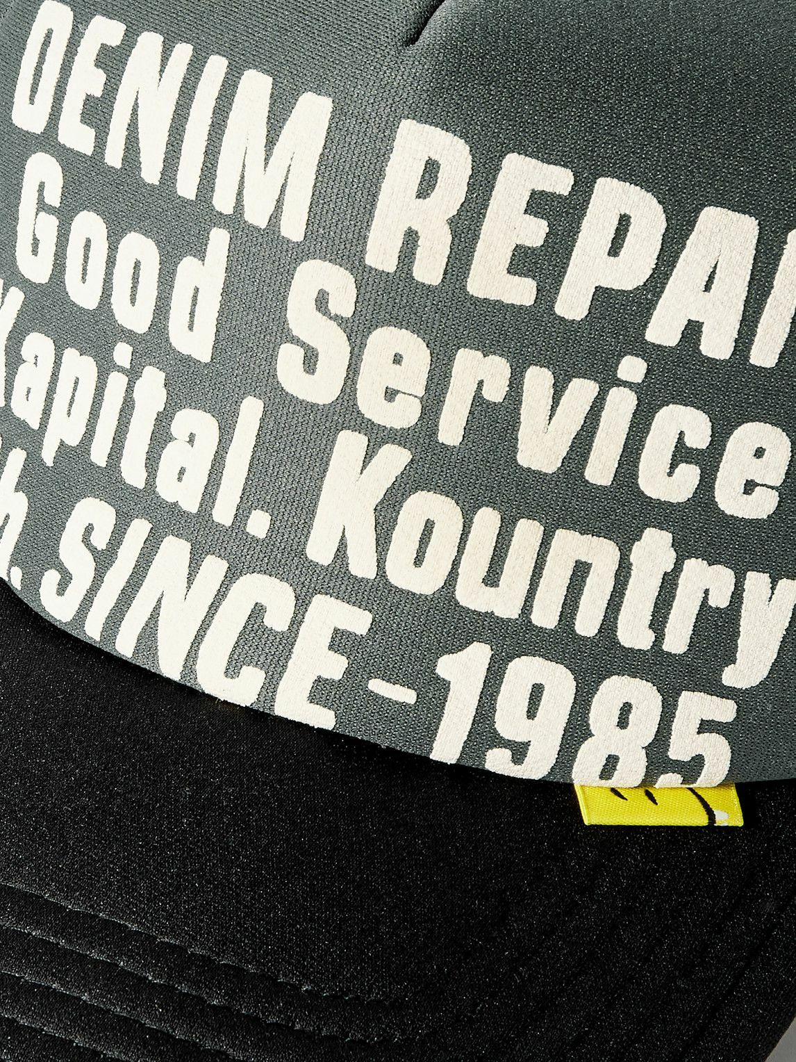 KAPITAL - Printed Scuba and Mesh Trucker Cap