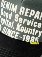 KAPITAL - Printed Scuba and Mesh Trucker Cap
