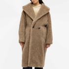 Max Mara Women's Nuevo Teddy Coat in Sand