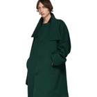 Kiko Kostadinov Green Padded Midnight Coat
