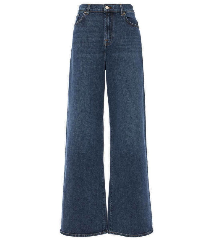 Photo: 7 For All Mankind Scout high-rise wide-leg jeans