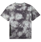 Palm Angels - Logo-Print Tie-Dyed Cotton-Jersey T-Shirt - Dark gray